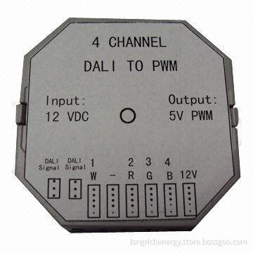 DALI to PWM controller, 4 channel controller